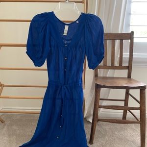 Anthropologie Blue Konrad and Joseph maxi dress
